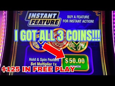 ALL 3 COINS FLIPPED DURING THE BUY A BONUS! Coin Trio Slot Machine