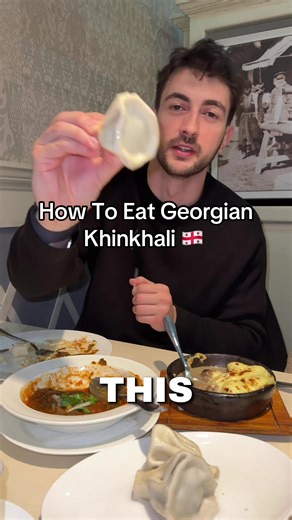 Learn Georgian Khinkhali Eating Technique