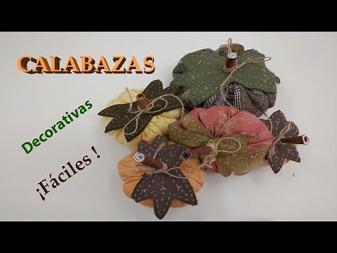 Aprende Cómo hacer Calabazas Decorativas. *Patrón incluido*