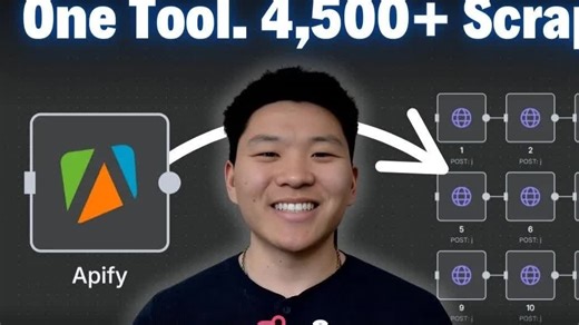 无需代码自动化抓取任何内容的最简单方法（Apify + n8n教程）