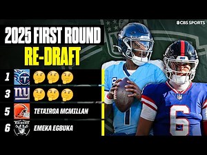 2025 NFL Re-Draft: Full 1st Round | What ALL 32 Picks Would Look Like Today! 👀