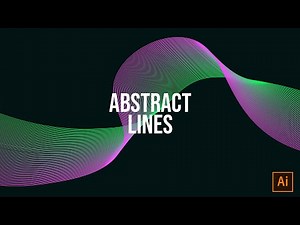 How to create abstract lines in Illustrator | 1 minute tutorial