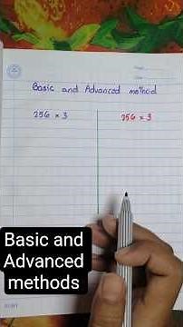 Basic and Advanced methods#mathematics #education#maths