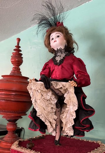 Cancan Dancer Automaton by Michel Marcu, Paris 1980