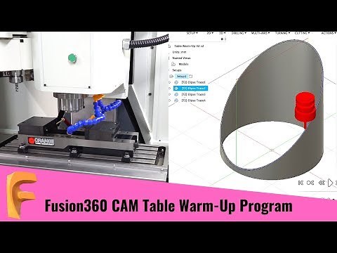 CNC Table WARM-UP Program created with Fusion360 CADCAM