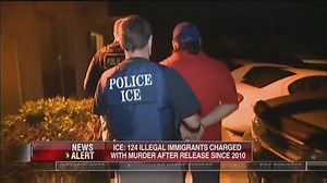 Troubling new statistics showing one of the devastating effects of President Obama's so-called "catch and release" policy for illegal immigrants. A new report finds 124-illegal immigrants who were caught and released over the last five years were charged with committing murder after they were set free. That's according to data obtained by the Center for Immigration Studies. Connect with me on Twitter: https://twitter.com/loudobbsnews | Lou Dobbs
