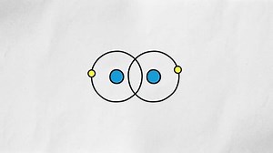 Journey into the microscopic realm with our animated 2D illustration, illustrating the enchanting dance of covalent bonding.