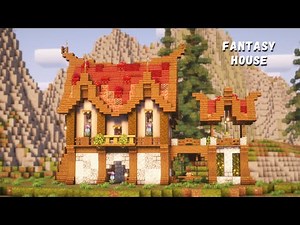 Minecraft: How to Build a Large Fantasy House | Easy Relaxing Tutorial