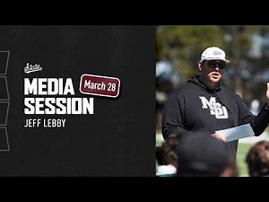 FOOTBALL | 2026 Spring Practice Media Session - Jeff Lebby