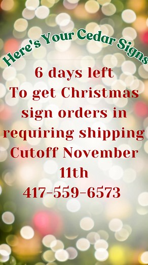 #woodwork #cedarsigns #branson #christmasshopping #missouritalk #handmadewithlove #woodsigns #bransonmissouri #supportsmallbusinessowners #supportlocal #ShopSmall #support #supportlocalbusiness | Here's Your Cedar Sign | Facebook