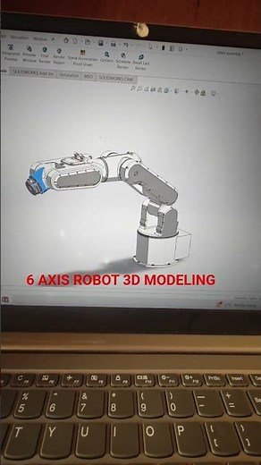6 AXIS ROBOT ARM #drawing #3d #design #solidworks #automobile #robot #automotive #industry #3d