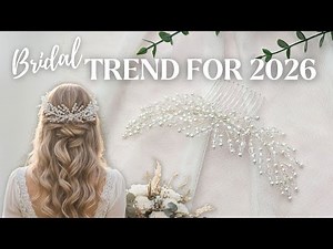 Bridal Hair Accessory Trend for 2026 | Follow This DIY Wedding Hair Comb Tutorial