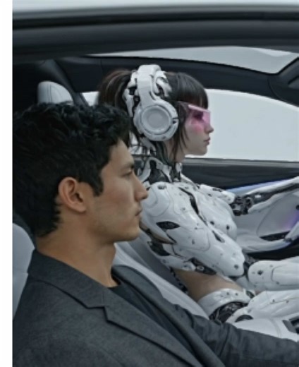 Android girl drive me home#mecha #aigc #android