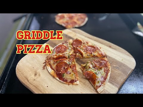 THIN AND CRISPY GRIDDLE PIZZA RECIPE | BLACKSTONE GRIDDLE RECIPES