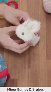 Stephan Baby Shaggy Plush Bunnie Comfort Toy and Boo Cube, Cream