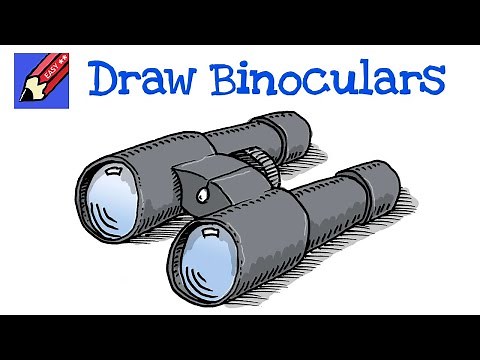 How to Draw a Pair of Binoculars Real Easy