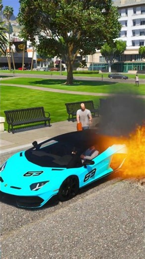 Trevor Destroyed My Car In GTA 5#gta #gtav #gtamyths