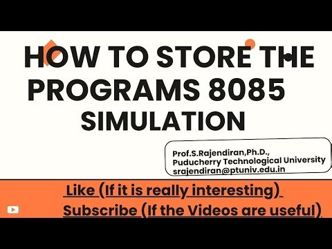 How to Store Files in 8085 Simulation | Step-by-Step Tutorial