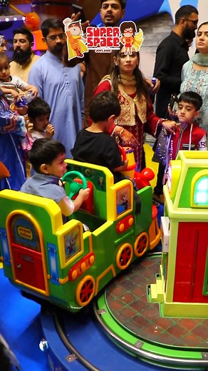 All aboard the Adventure Express at Super Space! 🚂🌟 Watch as young explorers embark on a journey through imagination and fun at the Train Station Ride! #SuperSpace #funatsuperspace #superfun #funtimes #amusmentpark #superspace #igreels | Super Space