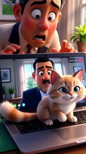 Boss on Call & Cat on Keyboard 😭😂 | WFH Reality #shortsfeed #funny #shortsviral