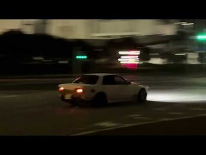 某ドリフトスポット r32スカイラインでストリートドリフト