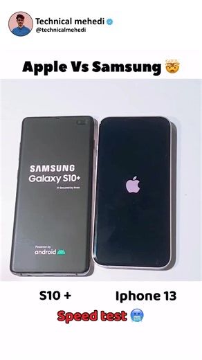 7K views · 27 reactions | iPhone 13 Vs Samsung S10+ 勞 Speed test 略 which is faster | Technical Mehedi | Facebook