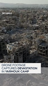 Once home to tens of thousands of Palestinian refugees, Yarmouk Camp in Damascus now lies in ruins. Heavy bombardment under the Assad regime during the Syrian revolution destroyed schools, hospitals, and homes, leaving just a handful of families fighting to survive. | TRT World