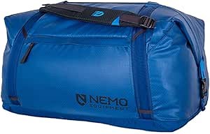 NEMO Equipment Double Haul Convertible Duffel & Tote Bag – Water-Resistant Gear Bag with Backpack Straps - 70L - Lake