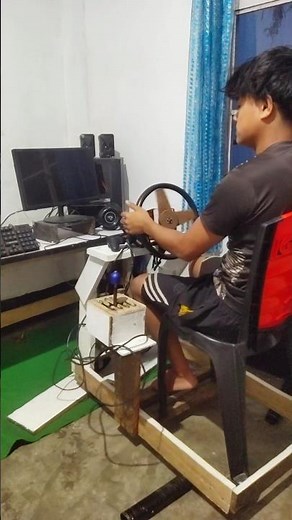 How i Build FFB Driving cockpit 🔥 || #shorts #simracing