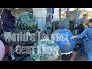Walk through the world’s largest gem show going on now in Tucson Arizona. #gemshow #arizonatravel