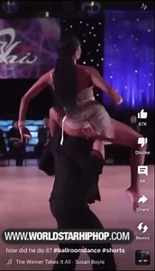 Male Dancer Was Definitely Enjoying Dancing With His Sexy Female Partner!