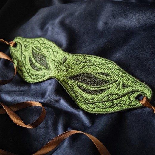 Forest Fairy - Green Mask Masquerade Ball Blind-look Fae Fantasy Lace Eye - Etsy