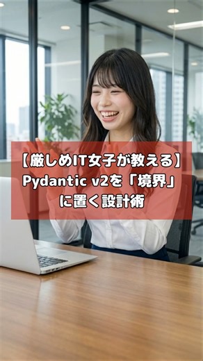 【厳しめIT女子が教える】Pydantic v2を「境界」に置く設計術