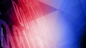 Binary abstract background, rectangles and binary code in this abstract animation making it an ideal choice for motion design and graphic design projects.