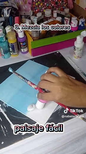 Paisaje en Lienzo Fácil Paso a Paso | Tutorial de Pintura Acrílica
