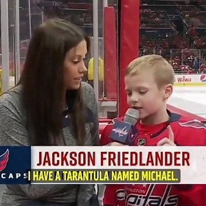 Jackson with the greatest intermission interview of all-time last night 😂🙌 #JayAndDan ••• (🎥: Washington Capitals) | Jay On SC