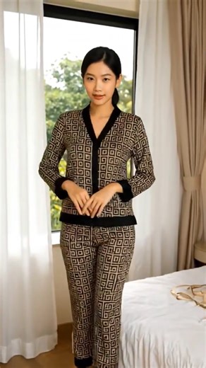 Feel the cozy luxe vibes with this super smooth pajama set!