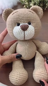 50K views · 748 reactions | Teddy bear 笠Hook crochet size: 2.0mm Yarn: alize cotton gold Safety eyes size: 9mm #crochet #amigurumi #yarn #toys #handmade #teddybear #howtocrochet #crochettutorial #beginnercrochet #handmade #diy #craft #aesthetic #crochetideas #crochetaccessory #crocheting #crochetbear #fyp #fypシ゚viral #foryou #bear #amigurumi #amigurumi #amigurumilove | Crochet Creator | Facebook