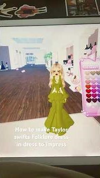 How to make Taylor swifts folklore dress in dress to impress