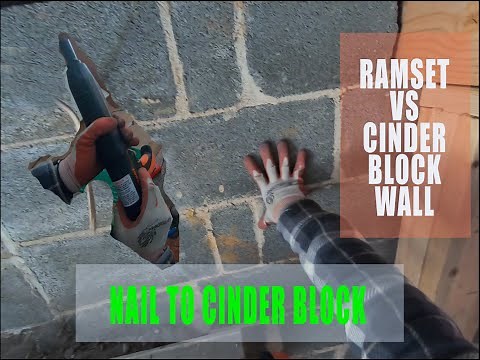 Can you nail into concrete block - Ramset on concrete block - powder actuated nail gun