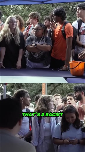 The Rebuttal on Instagram: "💥 University Debate Sparks Controversy! Student debate heats up as a speaker shares controversial crime and abortion statistics, challenging the surrounding crowd. Watch the full exchange and the reactions! What are your thoughts on this passionate campus confrontation? 👇 #campusdebate #controversialtopics #studentlife #blm #debate #charliekirk"