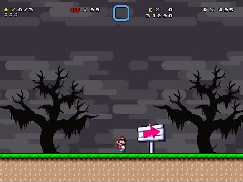 [SMBX2] New Super Mario World - New Donut Ghost House (Test)