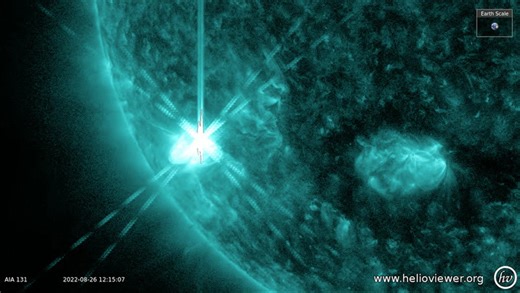 Sun blasts powerful M-class flares