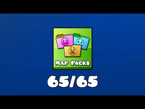 Completé todos los MAP PACKS de GEOMETRY DASH 🗺️⭐