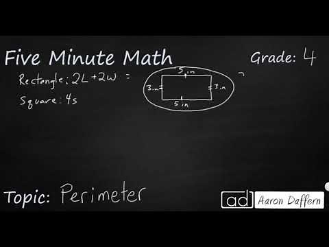 4th Grade Math Perimeter