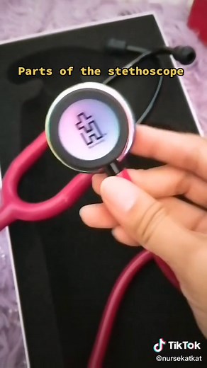 LEARN IT ON TIKTOK: PARTS OF THE STETHOSCOPE #LearnItOnTikTok #nursekatkat #eduwow