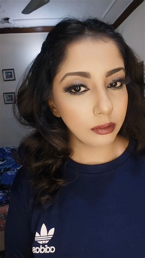 Midnight Blue Glam Eye Makeup Tutorial 💙 #shorts