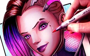 【LethalChris】手绘一个黑影【守望先锋】