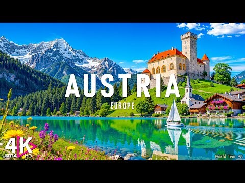 FLYING OVER AUSTRIA(4K UHD) - Relaxing Music With Beautiful Natural Landscape(Video Ultra HD)