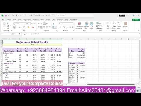 Exp25_Excel_Ch09_Cumulative_Theatre | Exp25 Excel Ch09 Cumulative Theatre @Cumulative_Theatre